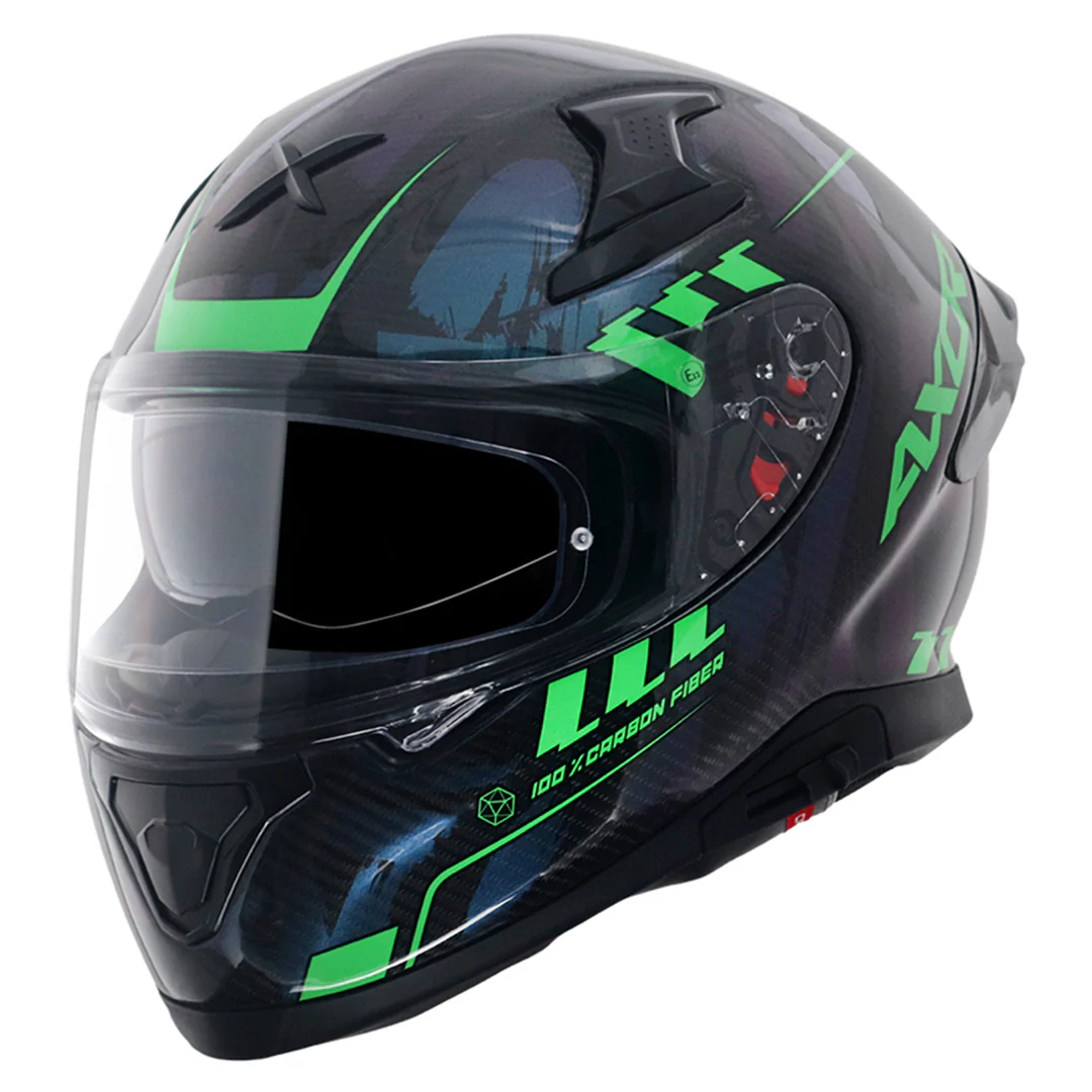 Apex Gloss Carbon Small Checks Helmet - Image 2