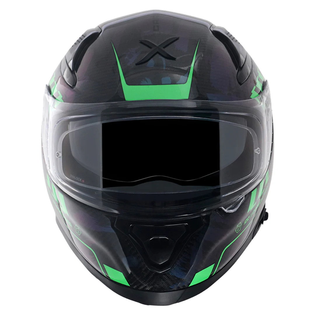 Apex Gloss Carbon Small Checks Helmet - Image 3