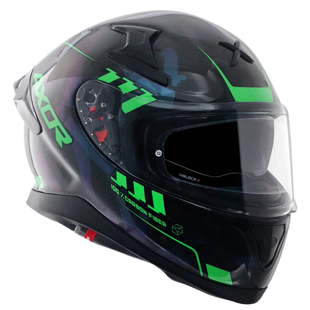 Apex Gloss Carbon Small Checks Helmet - Image 4