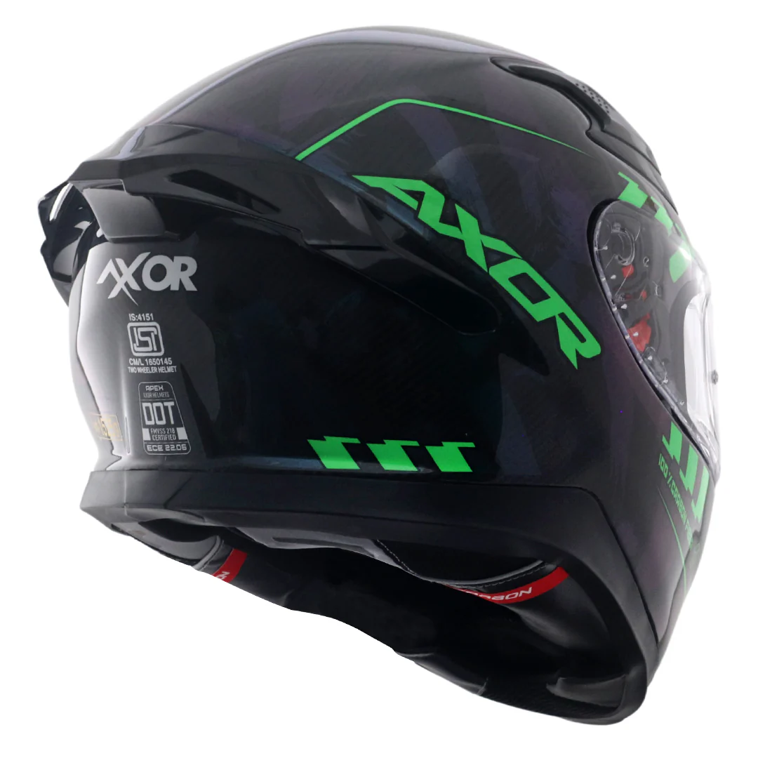 Apex Gloss Carbon Small Checks Helmet - Image 6