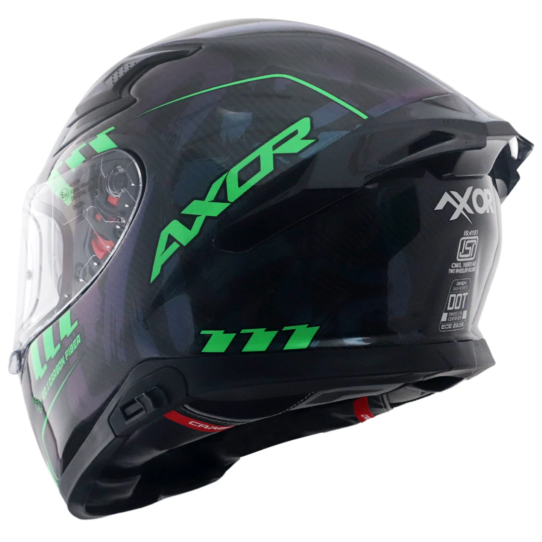 Apex Gloss Carbon Small Checks Helmet - Image 8