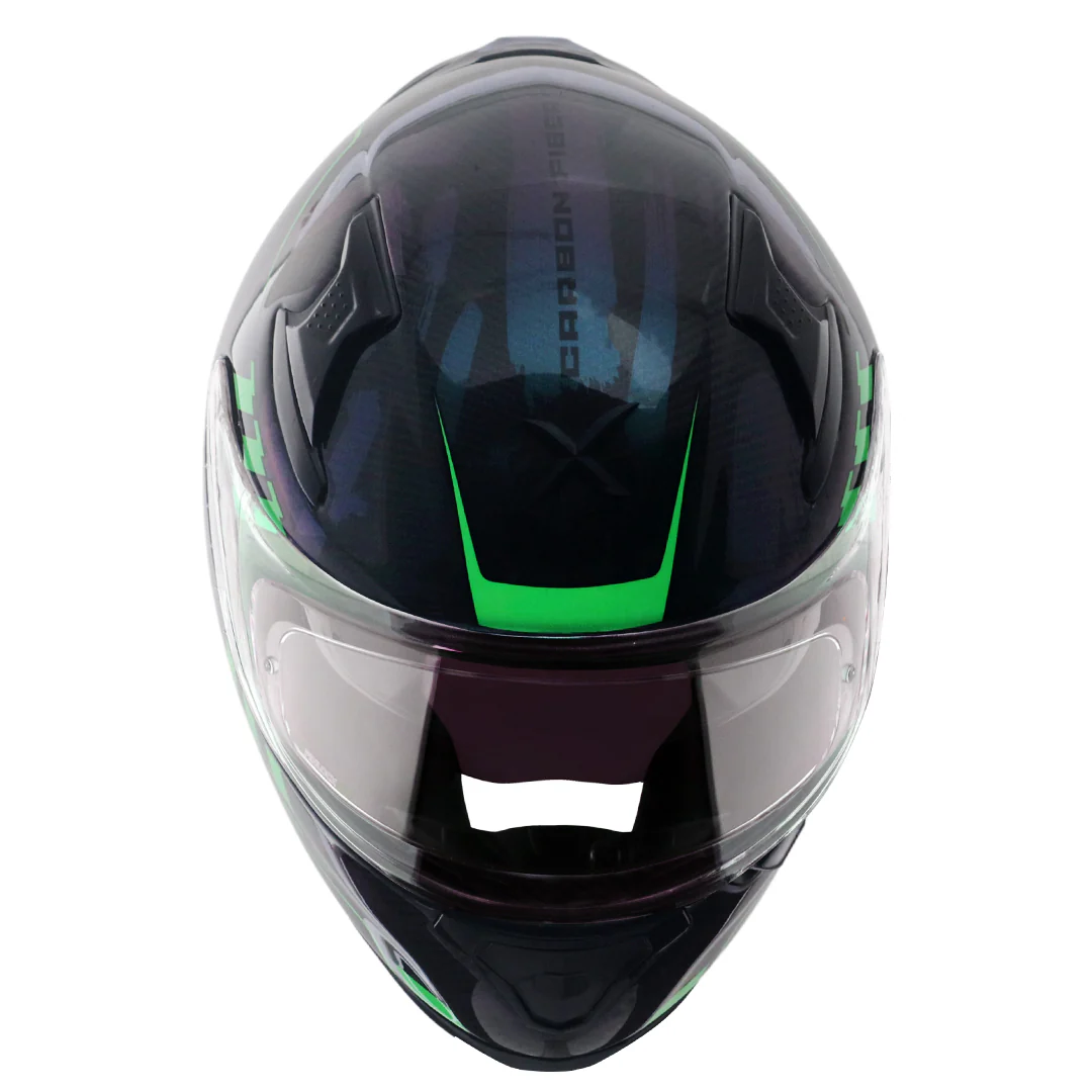 Apex Gloss Carbon Small Checks Helmet - Image 9
