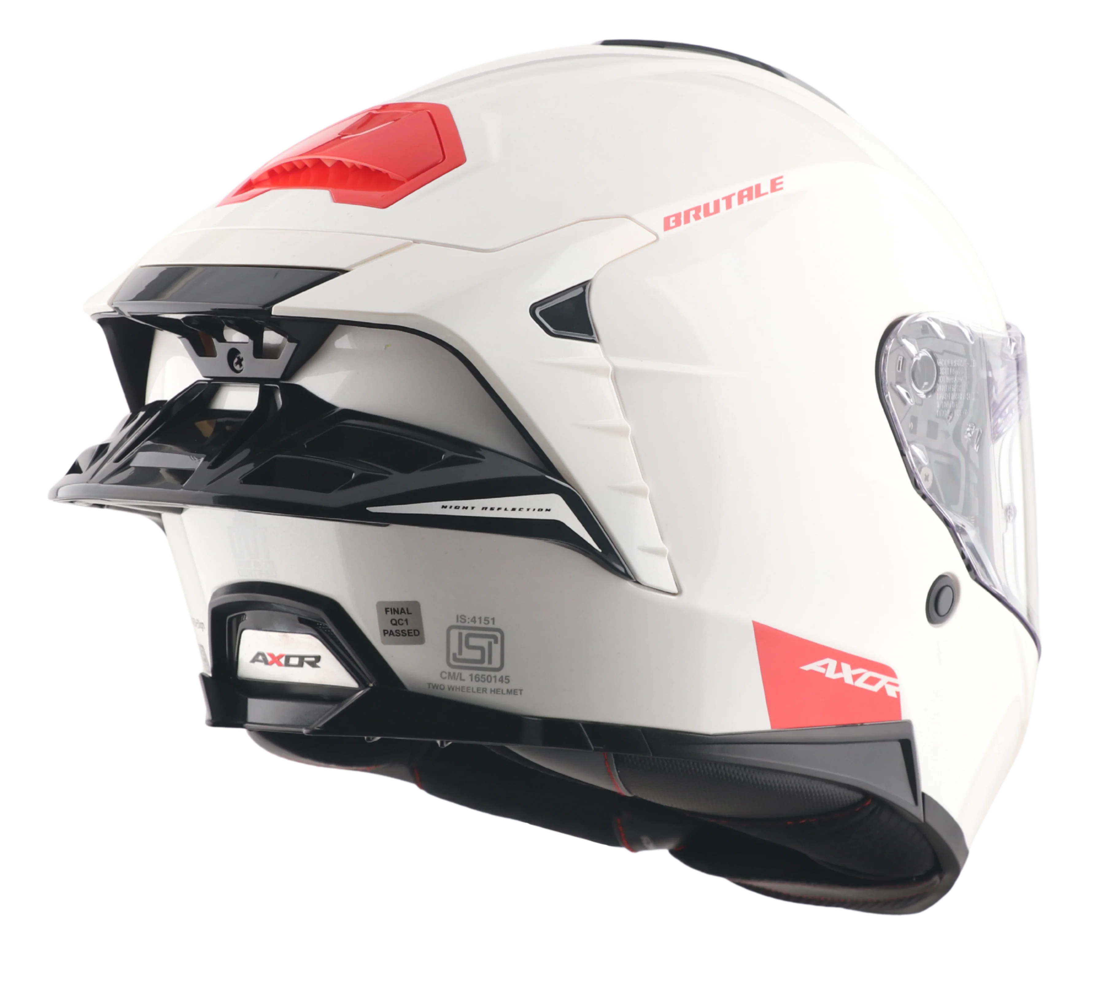 Brutale Solid Colors Dual Spoiler Helmet - Image 24