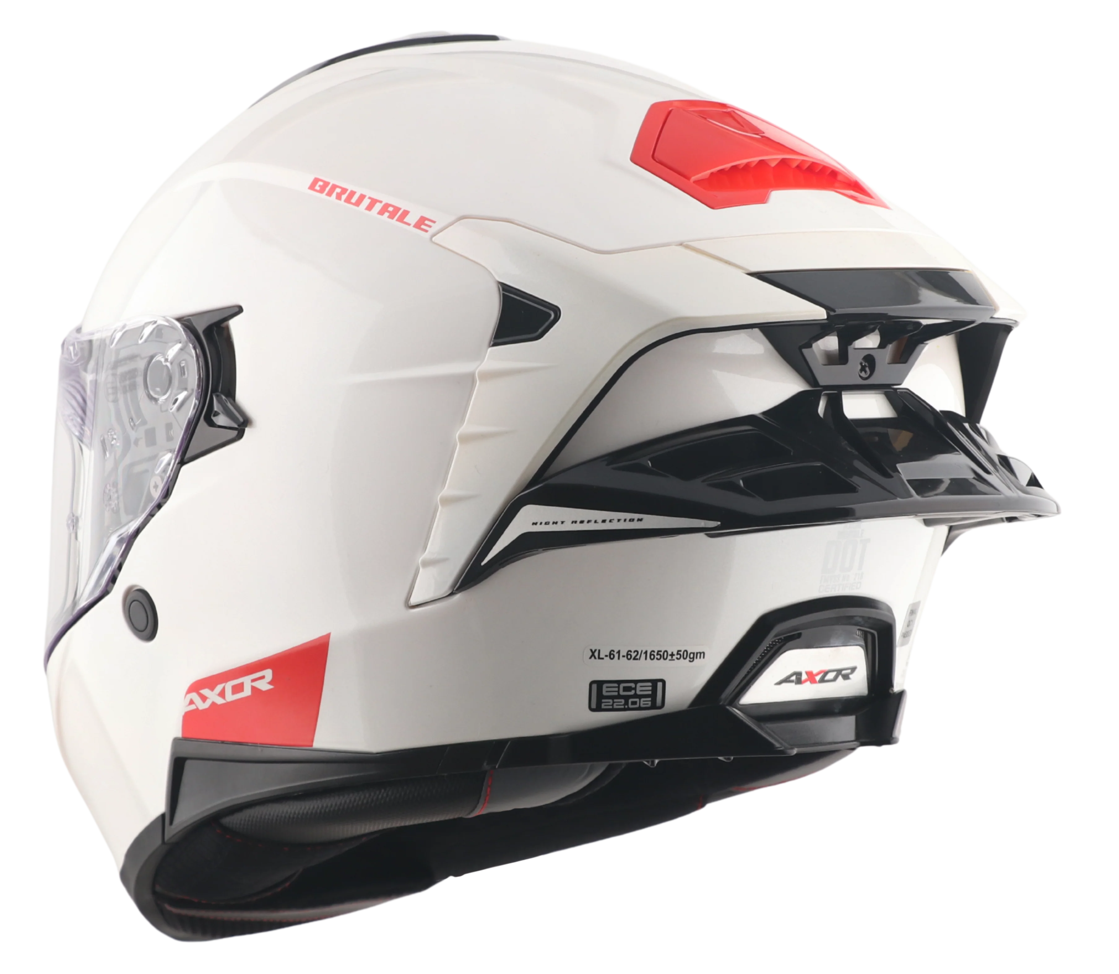 Brutale Solid Colors Dual Spoiler Helmet - Image 26