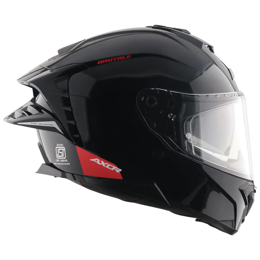 Brutale Solid Colors Dual Spoiler Helmet - Image 5