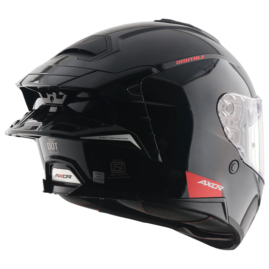 Brutale Solid Colors Dual Spoiler Helmet - Image 6