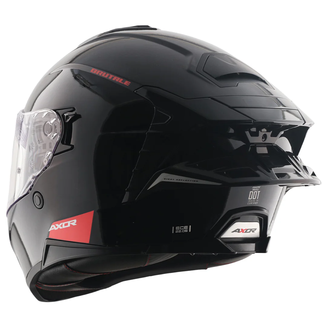 Brutale Solid Colors Dual Spoiler Helmet - Image 8